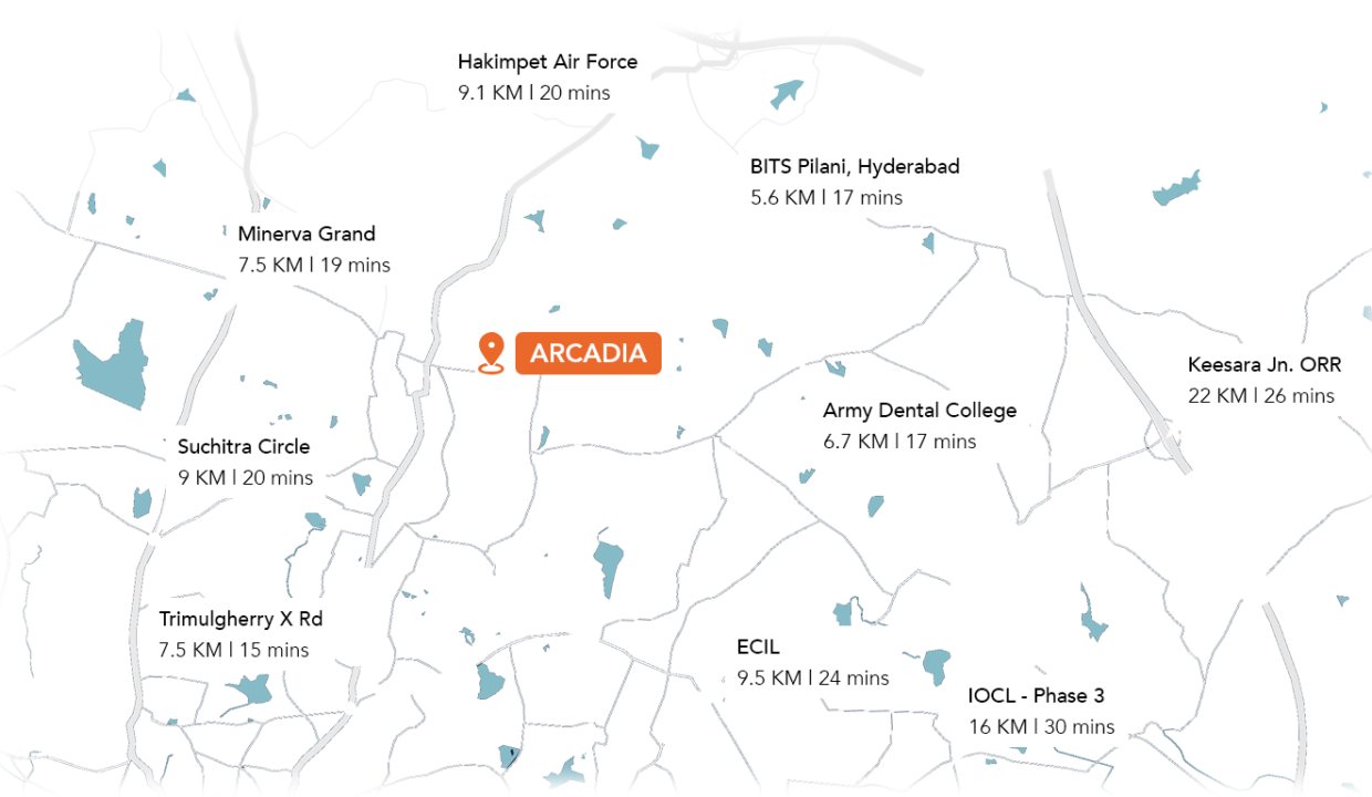 arcadia-location-map
