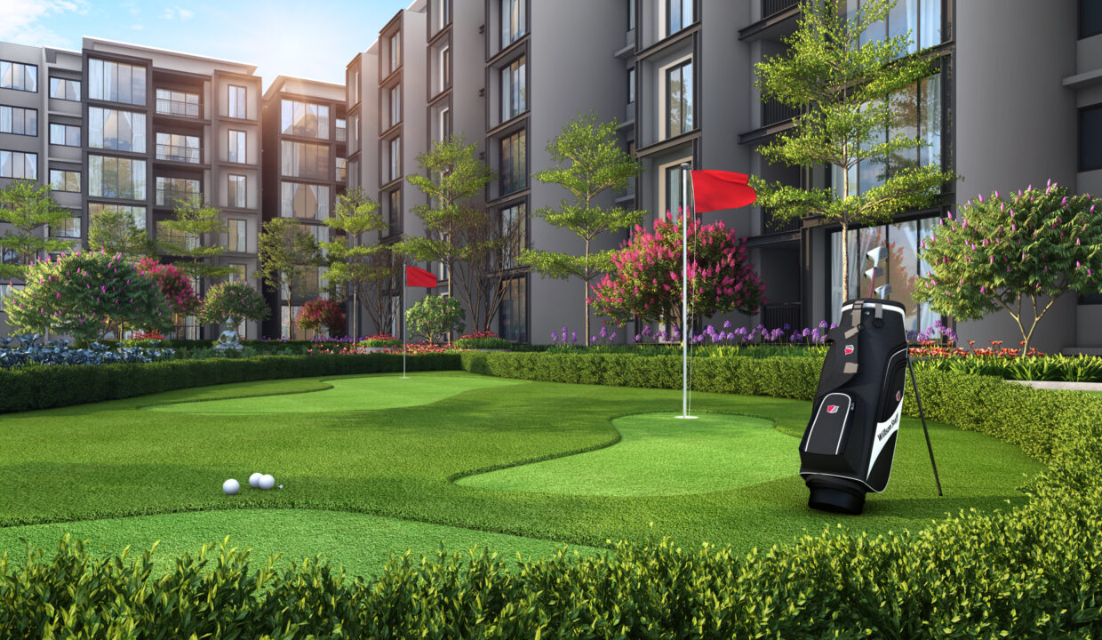 Mini-Golf-Putting