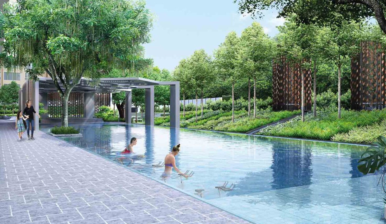 Navyom Club & poolside forest expanse