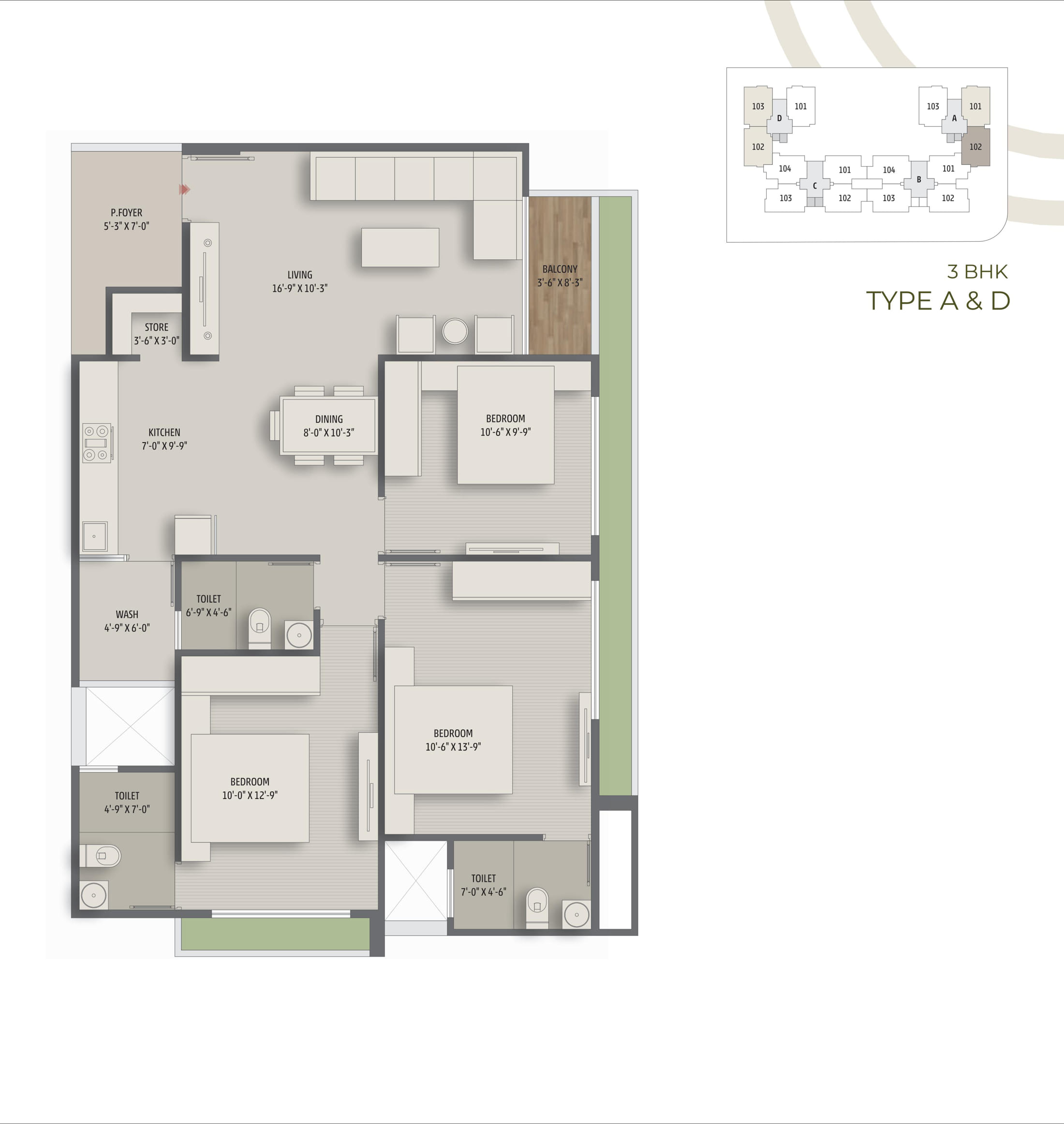 3 BHK